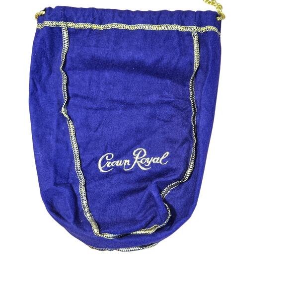 Lot of 5 Different Sizes Crown Royal Bags 13", 10", 9" Purple with Gold Pulls - Picture 4 of 8